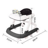Andador plegable 2 en 1 para bebé, andador de altura ajustable con luz, música y Velocidad ajustable - details 0