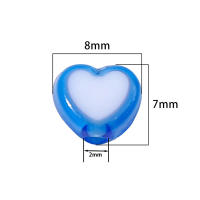 Nuevos 30pcs De Bolas De Acrílico Amor 8x7mm Para Fabricación De Joyería DIY Accesorios De Ropa Hechos a Mano En Color Rojo Y Blanco - details 3