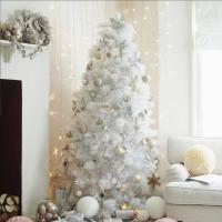 Árbol de Navidad Artificial Verde o Blanco, Alturas de 60 cm, 90 cm, 120 cm, 150 cm, 180 cm, 210 cm y 240 cm, Ramas Abatibles y Desmontables, Soporte Metálico Plegable, Fácil Montaje y Resistente al Fuego, Ideal para Decoración Navideña - details 9