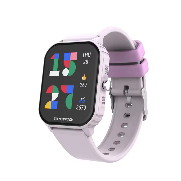 Reloj Inteligente Juvenil 8-15 años Multifunción - Rosa/Violeta - 1