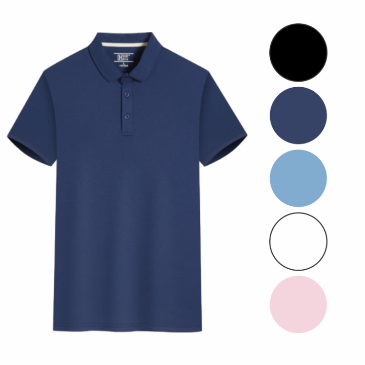 Camisa Polo De Verano Moda Casual Cómoda Suave Transpirable Nueva 2024 5 Colores Manga Corta Uniforme De Equipo Para Hombres