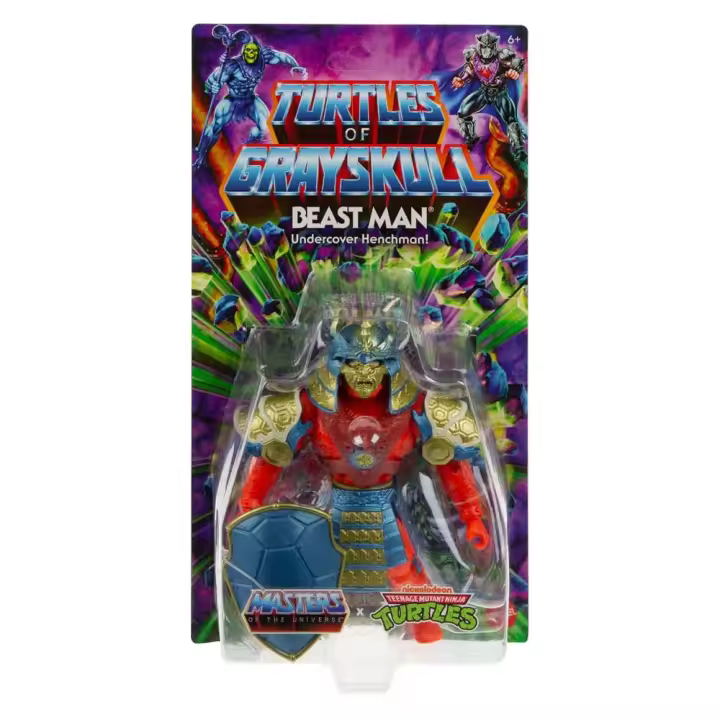 MOTU x TMNT: Turtles of Grayskull Figura Beast Man 14 cm - 1