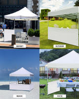 Panel De Pared Horizontal Para Canopy Pop up Y Choza 2pcs Adecuado Para 10'x10' 10'x15' Con Pierna Vertical Accesorio De Tenda - details 0