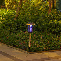 Lámpara Asesina De Mosquitos Solar 2 En 1 Con Luz UV Impermeable Para Jardín Camping Iluminación De Paisaje LED Regalo - details 5
