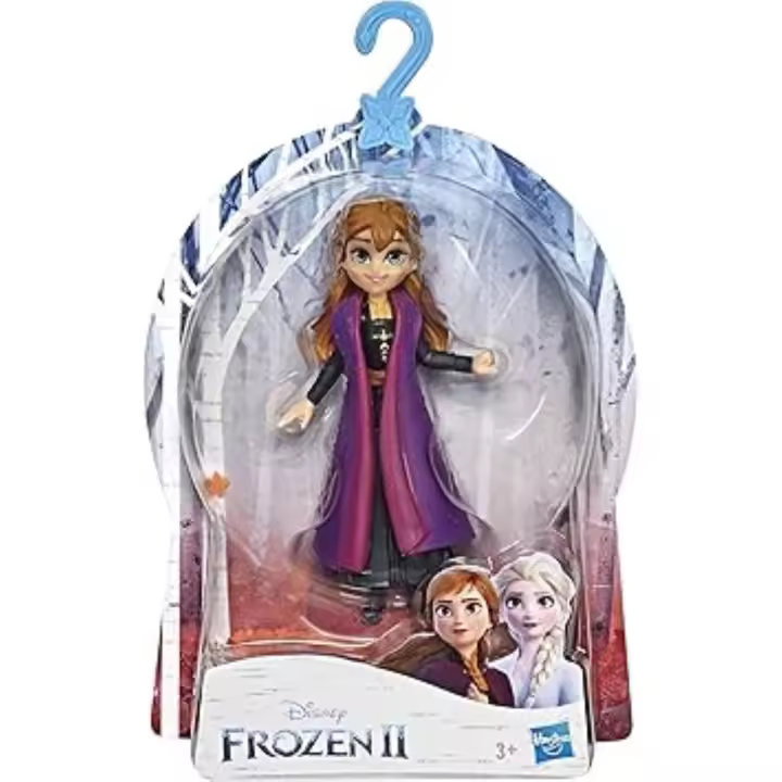 HASBRO : Frozen 2 - Mini Muñeca Anna - Lleva su característico pelo rojo recogido en un moño y largas pestañas - Regalo Original - Edad recomendada mayores de 3 años - 1