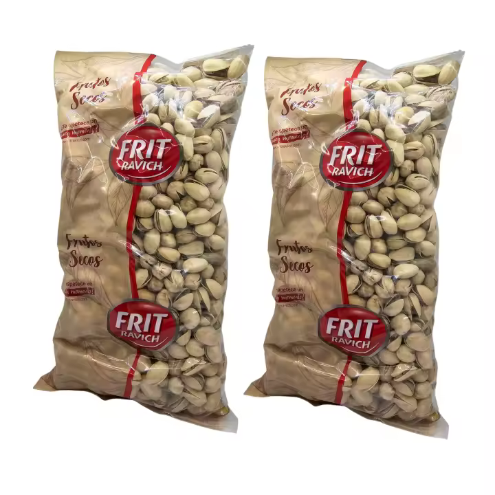 PISTACHOS TOSTADOS Y SALADOS FRIT RAVICH  1KG,ALTA CALIDAD ,FUENTE DE PROTEÍNAS, GRASAS SALUDABLES Y FIBRA,DE EE.UU - 1