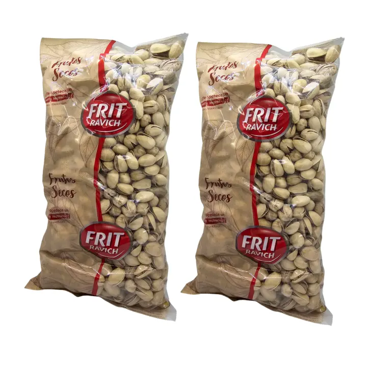 PISTACHOS TOSTADOS Y SALADOS FRIT RAVICH  1KG,ALTA CALIDAD ,FUENTE DE PROTEÍNAS, GRASAS SALUDABLES Y FIBRA,DE EE.UU - 1