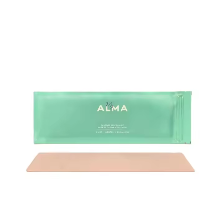 MyAlma Parches Calmantes para el dolor menstrual a base de plantas naturales y efecto frío. 5ud por pack - 1