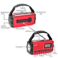 Radio De Emergencia Portátil Con Luz De Lectura Y Batería Recargable De 10000mAh Resistente Al Agua AM/FM/SW/NOAA Alerta Solar Hand Crank - details 0
