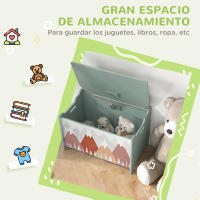 ZONEKIZ Cajas de Almacenamiento Cajas de Juguetes para Niños de 3 a 8 Años con 2 Asas y Estampado de Zorro Carga 20 kg para Libros Ropas en Dormitorio Salón Comedor 60x37x39 cm - details 5