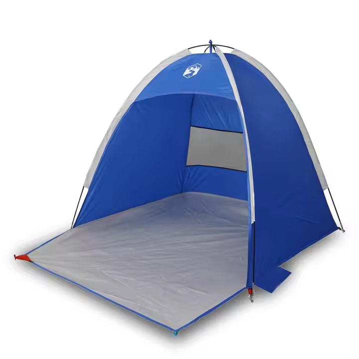 vidaXL Tienda de playa para 3 personas impermeable azul celeste - 1