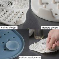 2 piezas de drenaje de ducha, drenaje de silicona, cubiertas de drenaje de ducha, drenaje de ducha, tapón de fregadero con ventosas, para cocina, bañera y baño - details 2