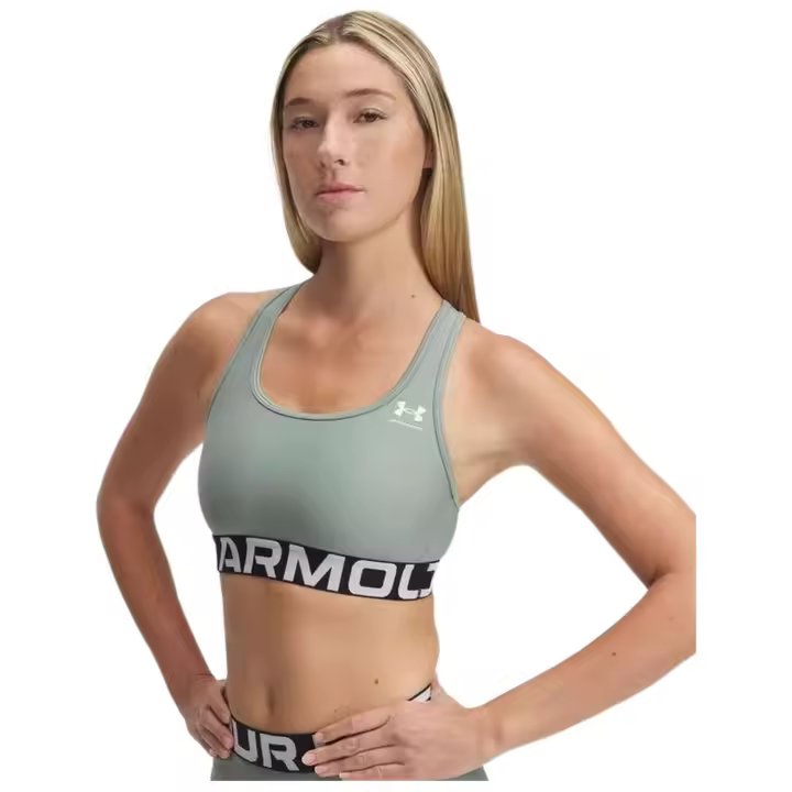 Sujetador Under Armour modelo Ua Hg Mid Branded en color Verde - 1
