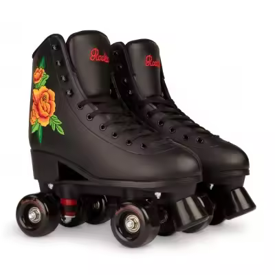 Patines quad completos Rookie Rollerskates Rosa negro ROOK-QUAD-ROSA-BLK - 1