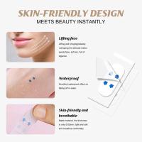 40Pcs Pegatinas De Levantamiento Para La Cara Invisible Y Transparente Herramientas Adhesivas Para Piel Flácida Y Arrugas V-Forma - details 3