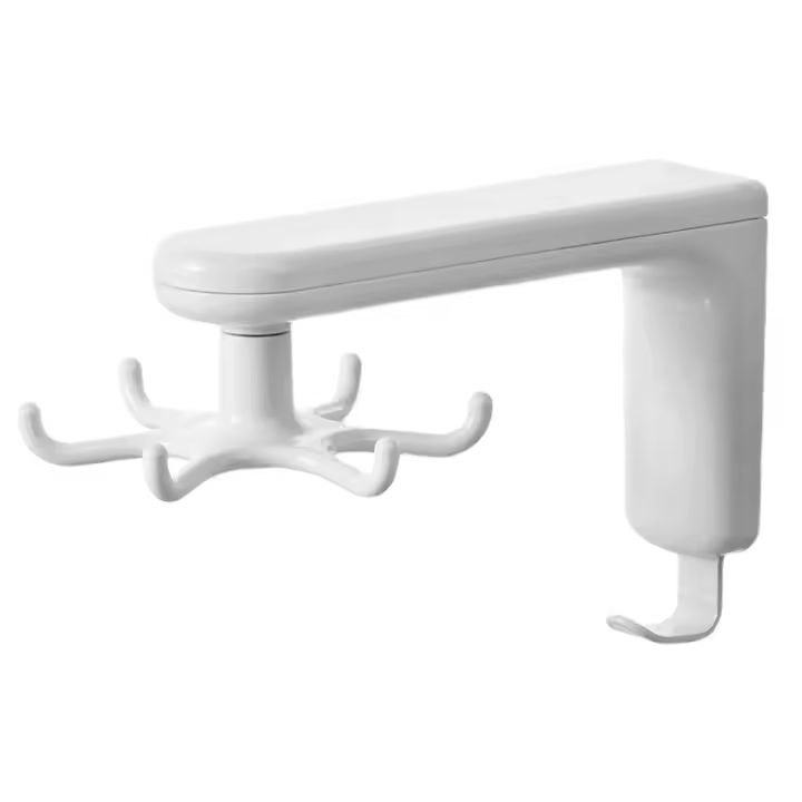 ER Gancho Giratorio Esquinero Cuchara Espátula Colgador Sin Perforar Estante para Utensilios de Cocina - 1
