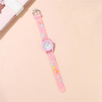 Reloj Para Niñas Con Patrón 3D De Mariposa Moda Casual Estudio Diario Regalo Estudiante Regular Resistente Al Agua - details 6
