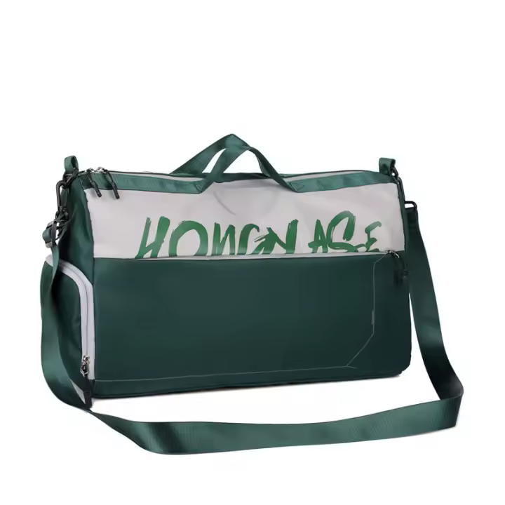 Bolsa de gimnasio de gran capacidad, impermeable y Ligera: separación de ropa Seca y húmeda, compartimentalization Independiente para Zapatos, unisex, adecuada para fútbol, Fútbol, entrenamiento de yoga. - 1
