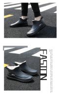 Botas De Lluvia Térmicas Para Hombre Con Peluche Antideslizantes Impermeables De Bajo Talle Para Cocina Lavado De Coche Pesca - details 19