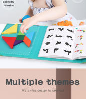 Puzzle De Madera 3D Magnético Juegos Geométricos Tangram Montessori Educación Temprana Sorteo Juguetes Para Niños Regalos - details 2