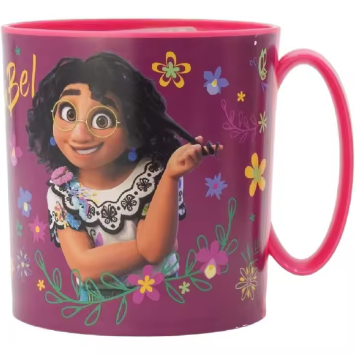 Taza infantil de plástico reutilizable para microondas de 350 ML Disney Encanto - 1