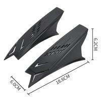 2Pcs Accesorios De Modificación Para Motocicleta Hornos De Casco Adhesivos Y Estilizados Para Suministros De Polyester Unisex - details 1