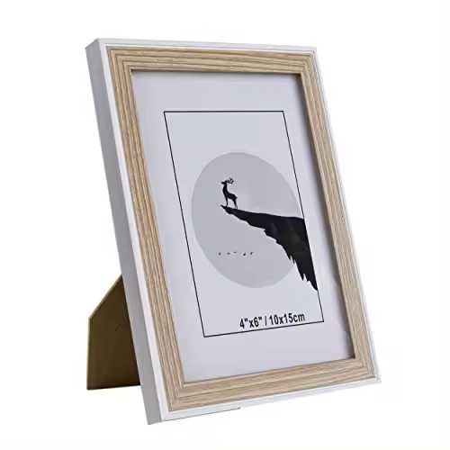 C.A - Marco de Foto Decorativo de Madera con Soporte de Pie - Elegante adorno para tus recuerdos preciosos - 1
