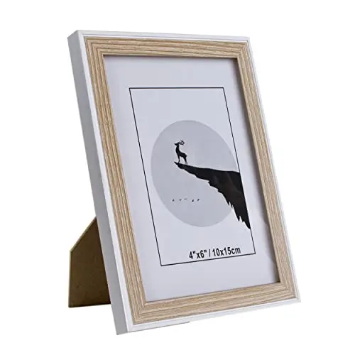 C.A - Marco de Foto Decorativo de Madera con Soporte de Pie - Elegante adorno para tus recuerdos preciosos - 1
