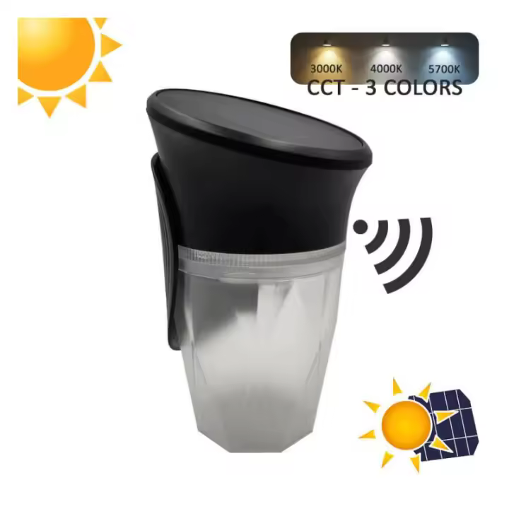 STARLED Aplique Solar LED COFFEE 200Lm Con Sensor De Movimiento - CCT - IP54 - 1