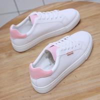 Zapatillas De Deporte Casual Para Mujer Transpirables Cuero PU Zapatos Planos Para Estudiantes Blanco Zapatillas De Vulcanización - details 3