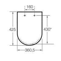 Roca - Asiento y Tapa color Blanco Original CAÍDA LIBRE para Modelo DAMA SENSO de vater WC SOLO COMPATIBLE CON WC DAMA SENSO MODELO ORIGINAL - A801511004 - details 4