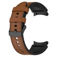 Correa De Reloj Samsung Galaxy Watch 7 6 5 4 pro Classic 47 43mm 46mm 40mm 44mm De Silicona Y Cuero Reemplazo De Pulsera Unisex - details 42