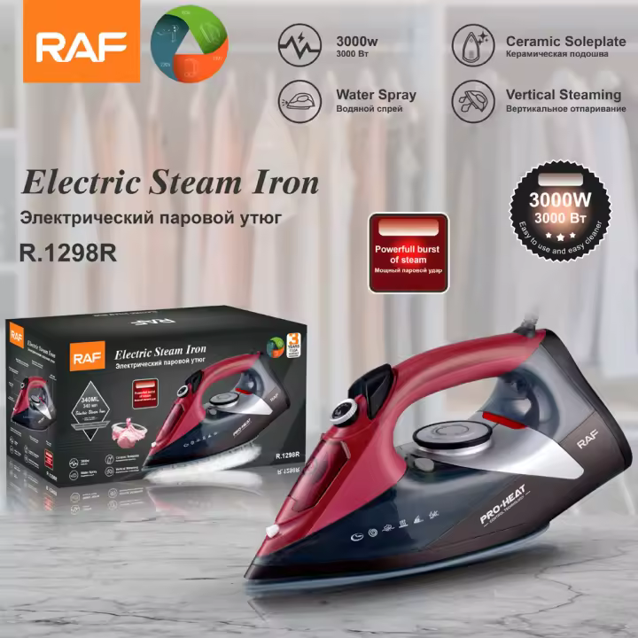 Máquina de planchar portátil de mano de estándar europeo, plancha eléctrica de vapor de doble uso, húmeda y seca, máquina de planchar colgante portátil para el hogar de 3000 W - 1