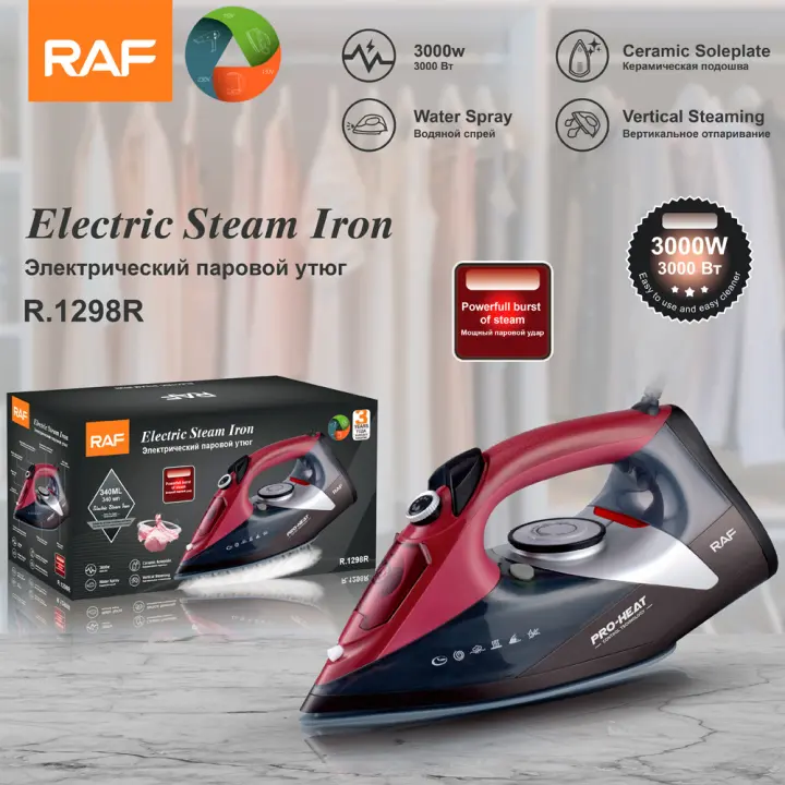 Máquina de planchar portátil de mano de estándar europeo, plancha eléctrica de vapor de doble uso, húmeda y seca, máquina de planchar colgante portátil para el hogar de 3000 W - 1