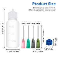 Juego De 24 Botellas De Sujeción Fina De 30ml Con Tiras De Aguja Set De Aplicadores Precisos Para Manualidades Y Almacenamiento De Artesanía - details 0