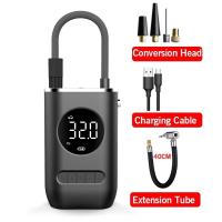 Compresor de aire para coche eléctrico, 50W 150 PSI, bomba infladora inalámbrica, detección digital inteligente de presión de neumáticos para coche, bicicleta, motocicleta, balón - details 11