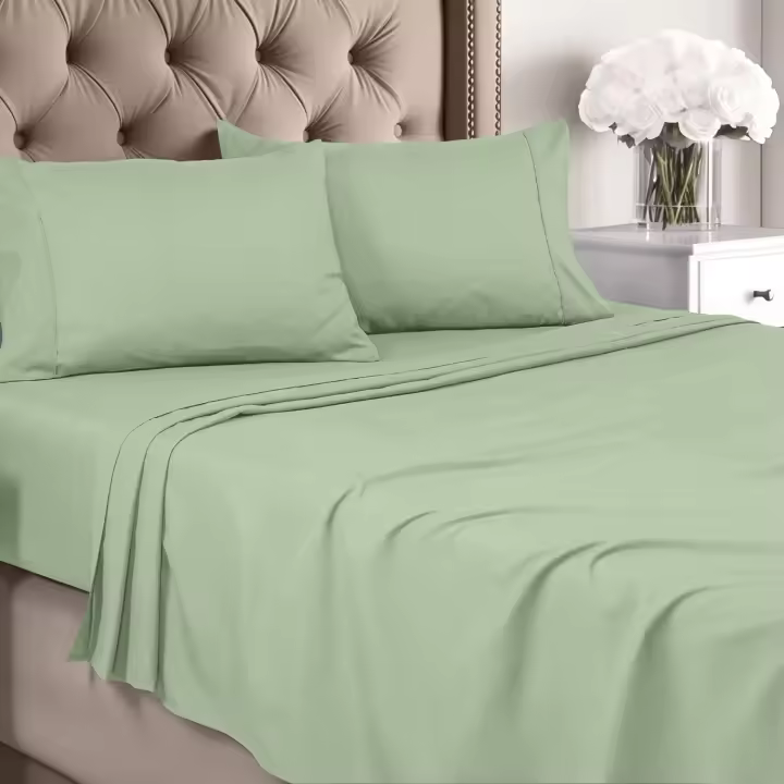 Juego de sábanas Queen, microfibra cepillada, sábanas suaves para camas Queen Size, incluye 1 sábana encimera y 2 fundas de almohada - 1