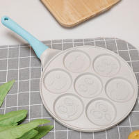 PANCAKES PAN 4 COPAS SARTén Antiadherente Para Desayuno Hamburguesa Huevo Pana Pans De Fondo Plano Fabricado Con Piedra Médica Y Aluminio Cocina - details 9