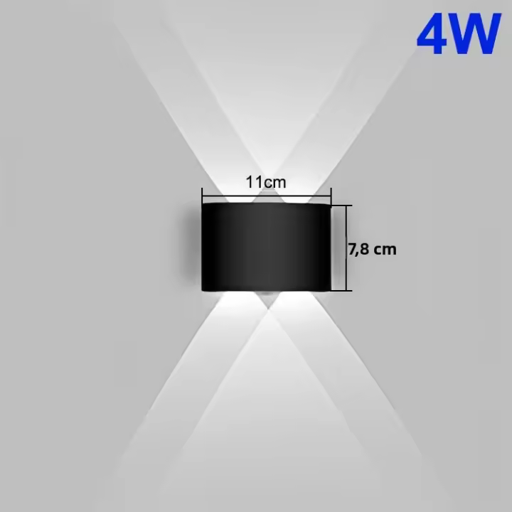 Lámpara De Pared LED Impermeable Para Iluminación Interior Y Exterior De Dormitorio Sala De Estar Pasillo Estilo Moderno - 1