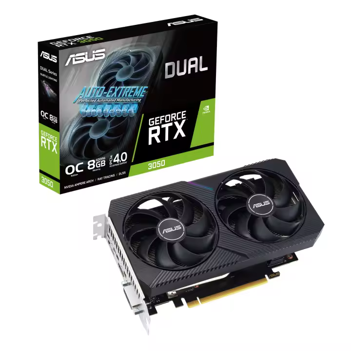 TARJETA GRAFICA ASUS GEFORCE RTX 3050 DUAL | 8GB | GDDR6 - 1