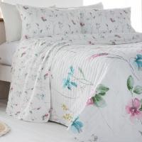 Colcha bouti reversible Fundeco Astoria de primavera-verano, incluye cojines de regalo - 100 gr - Hecha en España - details 3
