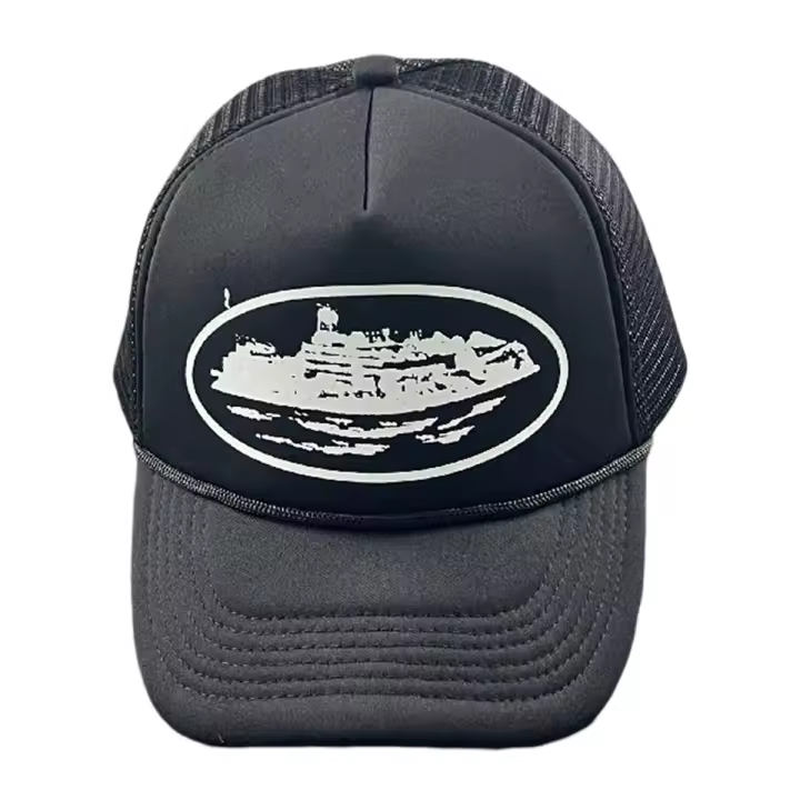 Gorra Corteiz CRTZ 22SS, estilo americano de tendencia transfronteriza, tipo trucker, gorra de béisbol casual estampada, ideal para verano, para hombre y mujer. - 1