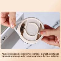Taza De Café Aislada De 550ml De Acero Inoxidable 304 Con Tapa Y Cuchara Strainer Portátil Para Oficina Y Viaje - details 5