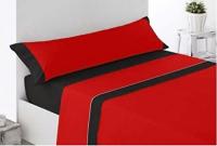 Energy Colors Textil-Hogar Juego Sabanas Verano 3 Piezas 100 % Poliéster Liso Bicolor Ligeras - details 2
