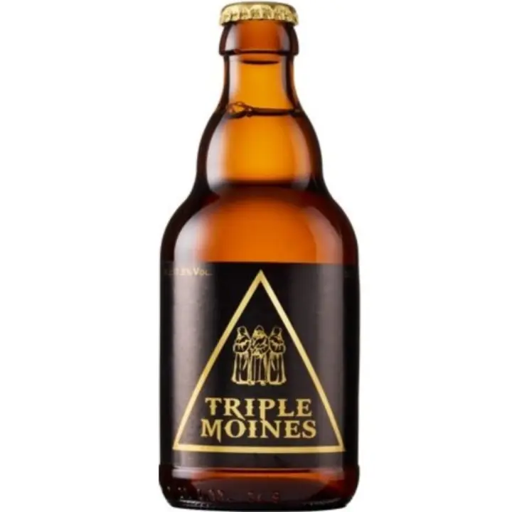 6 uds x Triple Moine 33Cl cerveza Belga rubia estilo triple / tripel - 1