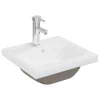 vidaXL Juego muebles de baño 4 pzas madera contrachapada gris hormigón 41 x 38.5 x 46 cm - details 5