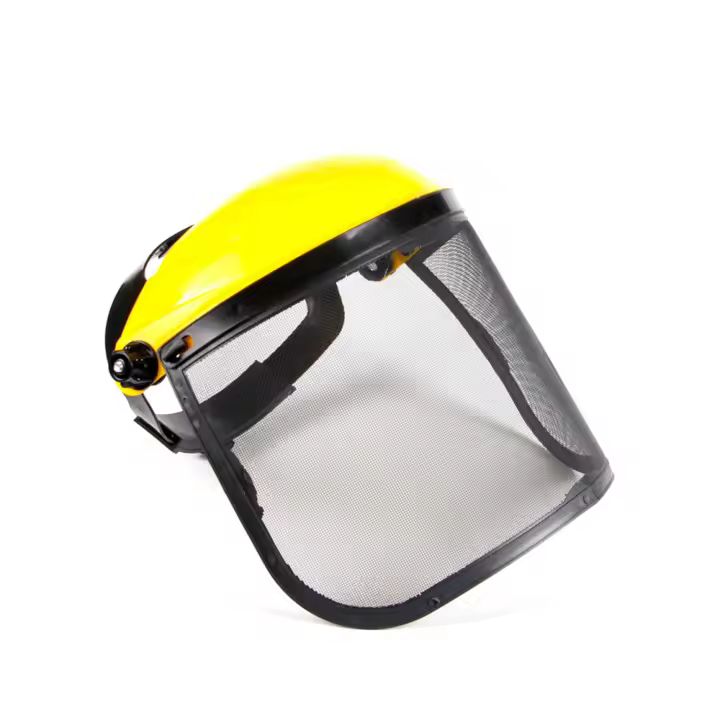 Casco De Seguridad Para Jardín Con Visera De Malla Completa Y Protección Contra Golpes Y Salpicaduras Para Motosierra Aideepen - 1