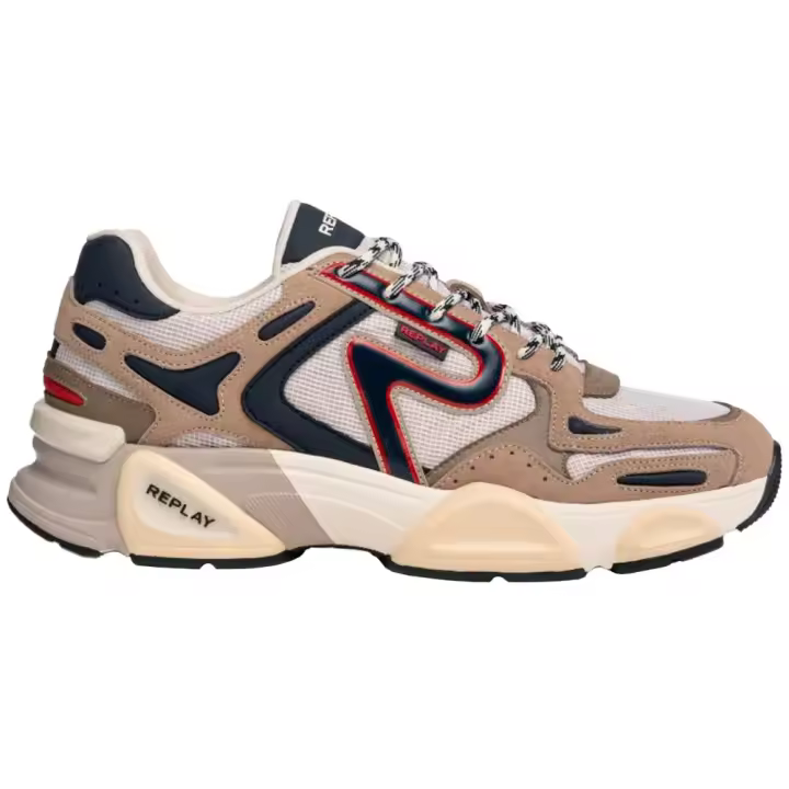 Calzado hombre Zapatillas Replay Zapatillas Destiny Chromatic Beige - 1