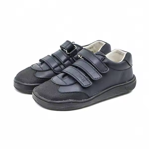 Deportivo Respetuoso Colegial Azul Marino Microfibra 3 Velcros Piruflex - 1