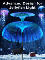 Lámparas De Jardín Solares LED De Medusa Cambio De Color En 7 Colores Impermeables Para Decoración De Patio Camino Jardín - details 2